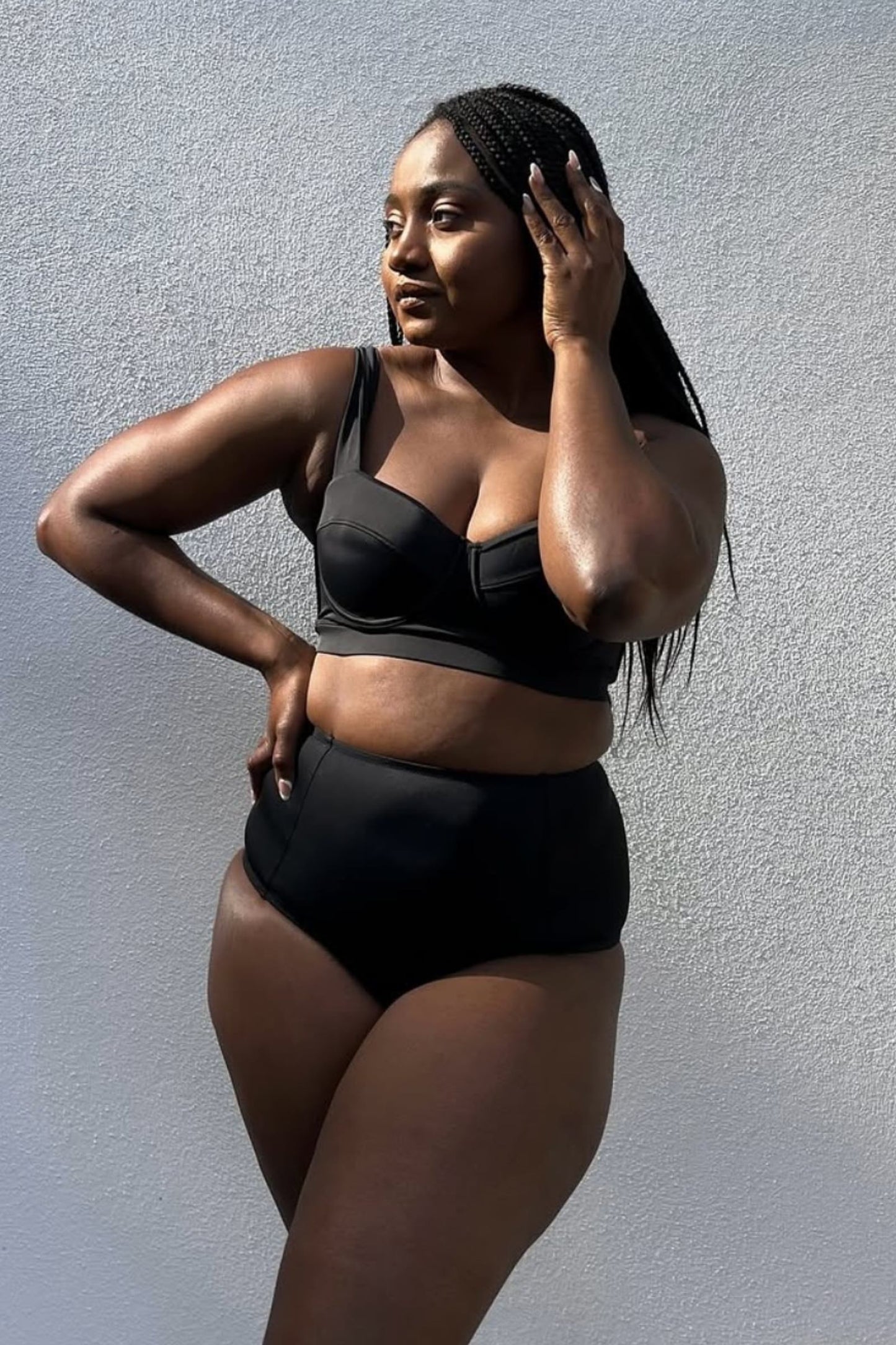 Original Bustier Balconette Bikini Bralette BLACK