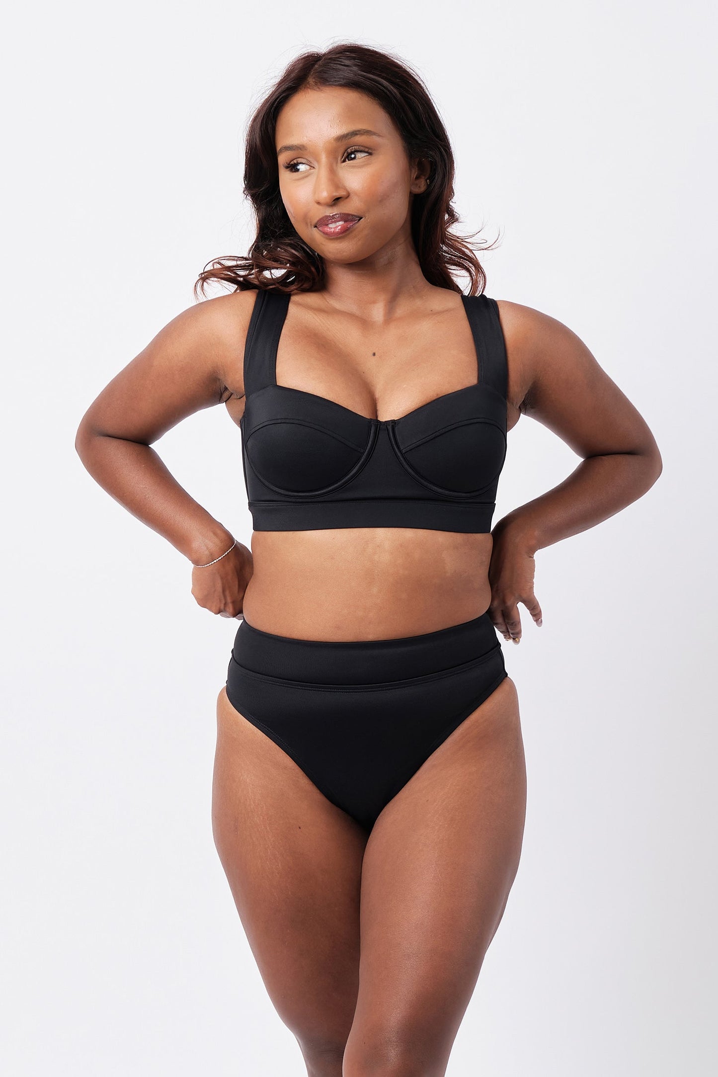 Original Bustier Balconette Bikini Bralette BLACK